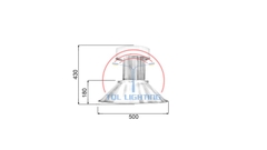 Đèn led nhà xưởng Highbay công suất 150W mã TQL-HBA150
