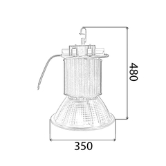Đèn led nhà thi đấu, nhà xưởng Lowbay công suất 240W mã TQL-HBN240