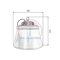 Đèn led nhà thi đấu, nhà xưởng UFO công suất 200W mã TQL-HBUC200