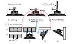 Đèn led nhà thi đấu, nhà xưởng UFO mã TQL-UHB03