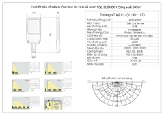 Đèn đường Led TQL - SLSMD01 công suất 200W