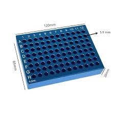 Giá giữ lạnh ống PCR 0.2ml 96 vị trí, đáy V, giữ lạnh 4℃ 1-2h, mã BC029, hãng Biosharp