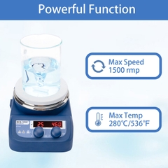 Máy khuấy từ gia nhiệt, 100-1500 rpm, room temp - 280°C (Magnetic Stirrer Hotplate), hãng Biologix-USA