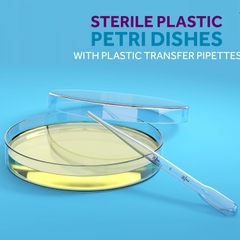 Đĩa petri 120mm, 150mm chất liệu PS, Petri dish Vô trùng, hãng Fcombio-USA