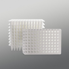 Đĩa PCR 96-well 0.1-0.2ml, 10 cái/túi, PCR Plate Non-skirted, DNase/RNase-free, Labselect