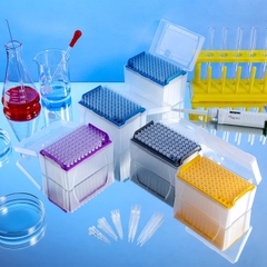 Đầu côn có lọc-bám dính thấp, hộp 96 típ-vô trùng (Pipette filter tips), hãng Fcombio-USA