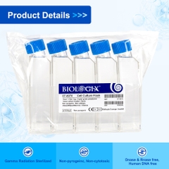 Chai nuôi cấy tế bào 5 chiếc/túi-vô trùng, Nắp kín-Nắp có Filte, Cell Culture Flasks, Biologix-USA