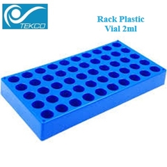 Giá - khay đựng lọ thủy tinh 2ml - vial 2ml dùng cho sắc ký, Rack Plastic Vial 2ml, 50 vị trí  tekcovina