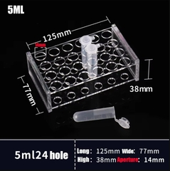 Rack/ Giá đỡ ống ly tâm 5ml, 24/40 vị trí (5ml Centrifuge Tube Rack) hãng Biosharp tekcovina