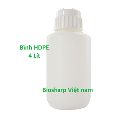 Bình nhựa HDPE 4L, PP-10L-20L-50L, có tay xách, Carboy Without Spigot, hãng Biossharp