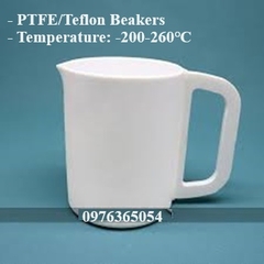 Cốc PTFE/Teflon có tay cầm (PTFE Beaker with Handle), Dung tích: 250ml-10000ml, tekcovina