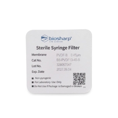 PVDF hydrophobic-Màng lọc tiệt trùng 13-33mm, lỗ 0.22µm/ 0.45µm (Syringe Filter) Biosharp