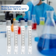 Lọ trữ lạnh 2.0ml-5.0ml, 25 cái/túi- tiệt trùng, ren ngoài- có mã vạch (-196°C) Biologix