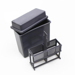 Bộ nhuộm lam đứng 24 vị trí, gồm bể nhuộm-giá đỡ-nắp, BS-24-PB/BS-24-PB-IN, hãng Biosharp
