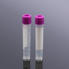 Cryo tube 4.0mL, 50 cái/túi-tiệt trùng, nắp vặn màu tím (Cryogenic Vial), hãng Biosharp tekcovina