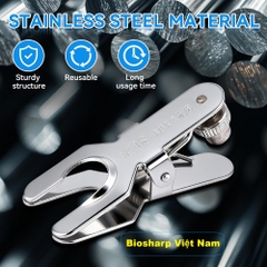 (Inox) Kẹp cổ bình cầu- khớp nối (Stainless steel Joint Clamp), #12-50, hãng Biosharp