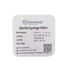 PVDF hydrophobic-Màng lọc tiệt trùng 13-33mm, lỗ 0.22µm/ 0.45µm (Syringe Filter) Biosharp