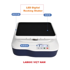 Máy lắc ngang kỹ thuật số màn hình LED, 10-80rpm, Rocking Shaker, hãng LABGIC