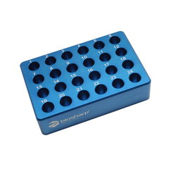 Giá giữ lạnh hợp kim Cryo 2.0ml đáy bằng, Metal Coolbox, mã BC031, hãng Biosharp
