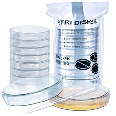Đĩa petri 120mm, 150mm chất liệu PS, Petri dish Vô trùng, hãng Fcombio-USA
