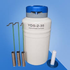 Bình chứa nitơ lỏng, dung tích 2L, model YDS-2-35S (Liquid nitrogen tank) 35mm diameter), hãng Labgic