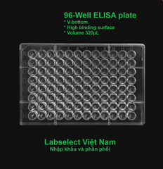 Đĩa ELISA 96 giếng 320μL, đáy U/ V, bề mặt liên kết cao, mầu trong, ELISA plate, LABSELECT