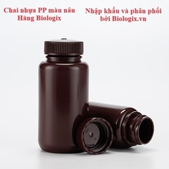 [Chính hãng] Chai nhựa PP màu nâu (PP Reagent Bottles-Amber), hãng Biologix
