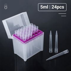 Đầu côn/ đầu típ 5.0ml, fit Rainin UNV, Gilson, Watson, 24 típ/hộp-100 típ/gói, Fcombio-USA