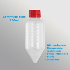 Ống ly tâm dung tích 225ml-500ml, nắp vặn, 8.000xg, DNase-/RNase-free, Sterile, Labselect