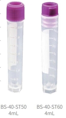Cryo tube 4.0mL, 50 cái/túi-tiệt trùng, nắp vặn màu tím (Cryogenic Vial), hãng Biosharp tekcovina