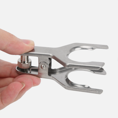 (Inox) Kẹp cổ bình cầu- khớp nối (Stainless steel Joint Clamp), #12-50, hãng Biosharp