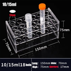 Giá/ Rack đỡ ống ly tâm 15ml, 18/40/48 vị trí (Centrifuge Tube Rack) hãng Biosharp