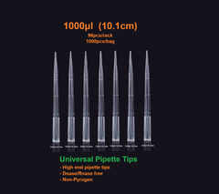 Đầu côn/ đầu típ 10μl-1250μl, 96 típ/hộp-1000 típ/gói (Pipette tips-Virgin PP), Fcommbio