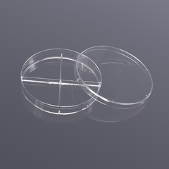 10 đĩa Petri nhựa 90mm, chia 2, 3, 4 ngăn, tiệt trùng 10 cái/túi, hãng Biosharp