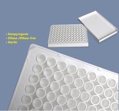 Đĩa/ Phiến nuôi cấy tế bào solid black/ solid white 96 Well, đáy phẳng, Sterile TC-treated