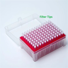 Đầu côn có lọc-bám dính thấp, hộp 96 típ-vô trùng (Pipette filter tips), hãng Fcombio-USA