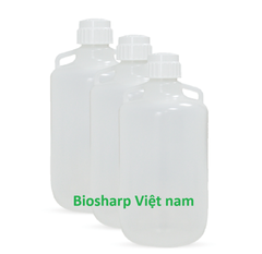 Bình nhựa HDPE 4L, PP-10L-20L-50L, có tay xách, Carboy Without Spigot, hãng Biossharp
