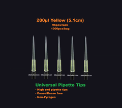 Đầu côn/ đầu típ 10μl-1250μl, 96 típ/hộp-1000 típ/gói (Pipette tips-Virgin PP), Fcommbio