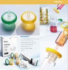 PES-Màng lọc tiệt trùng 13-33mm, lỗ 0.22µm/ 0.45µm (Sterile Syringe Filter), Biosharp
