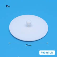 Cốc nhựa PTFE/Teflon có mỏ (PTFE Beakers),150ml/200ml/300ml/400ml (gồm nắp), Chính hãng