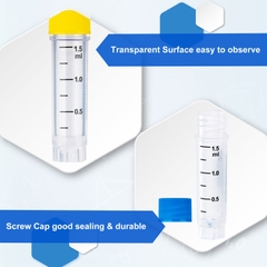 Lọ trữ lạnh 1.5ml, 25 cái/túi- tiệt trùng, ren ngoài- có mã vạch (-196°C) Biologix