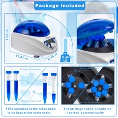 Máy ly tâm tốc độ 5000rpm và rotor 6 ống 15mL/10mL/7mL/5mL. hãng Biologix-USA