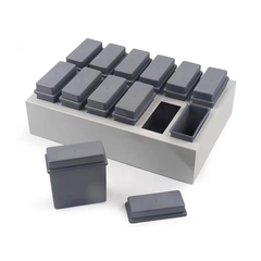 SET Bộ nhuộm lam: 12 bể nhuộm đứng 24 vị trí-giá inox đựng bể 12 vị trí, BS-24-PB-SG, Biosharp