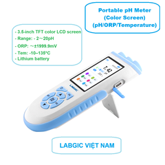 Máy đo pH cầm tay -2～20 pH, (Màn hình màu) (pH/ORP/Nhiệt độ) Model: LPH-10, hãng LABGIC
