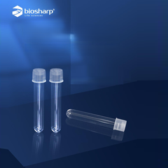 5ml-14ml- Ống nghiệm nhựa PS/ PP, đáy tròn, Không chia vạch, 1 cái/túi-Sterile, Biosharp