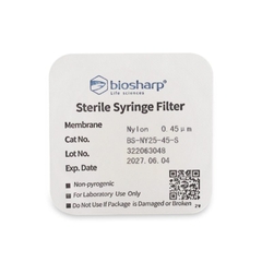 NY-Màng lọc tiệt trùng 13-33mm, lỗ 0.22µm/ 0.45µm (Syringe Filter), Biosharp