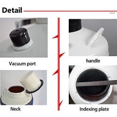 Bình Nitơ lỏng 3.0-20 Lít, Vỏ bình nito lỏng-Bình chứa khí nito lỏng, Fcombio