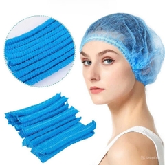 Mũ trùm đầu/Mũ vải không dệt (Hairnet/Disposable non-woven cap), hãng Biosharp