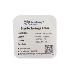 NY-Màng lọc tiệt trùng 13-33mm, lỗ 0.22µm/ 0.45µm (Syringe Filter), Biosharp