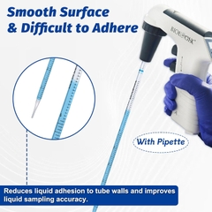 Pipette nhựa PS tiệt trùng 1 cái/ túi, dung tích 1ml- 50ml (Serological Pipettes), Biologix-USA